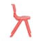 Flash Furniture Red Plastic Stackable School Chair with 13.25" Seat Height, PK2 2-YU-YCX-004-RED-GG - alternate 2